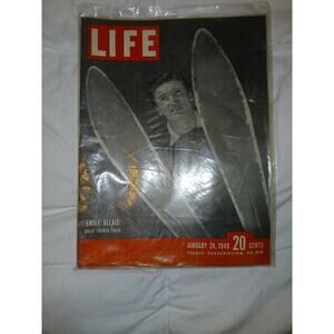 Vintage LIFE Magazine January 24, 1949 - Emile Allais Skier
